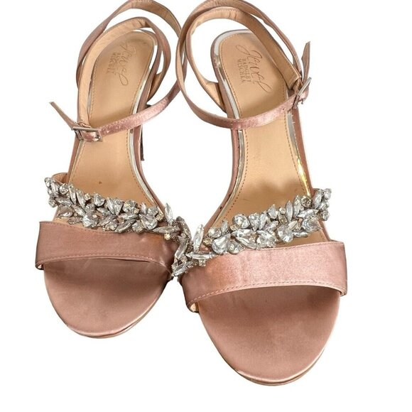 Jewel by Badgley Mischka Women's Merida Heeled Sandal Rose Size 8 M - Picture 2 of 13
